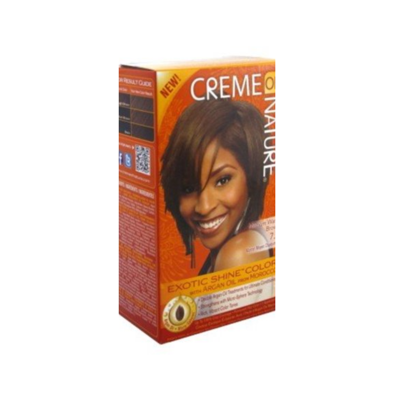 Creme of Nature Exotic Shine™ Hair Color – Medium Warm Brown 7.3 - Elevate Styles