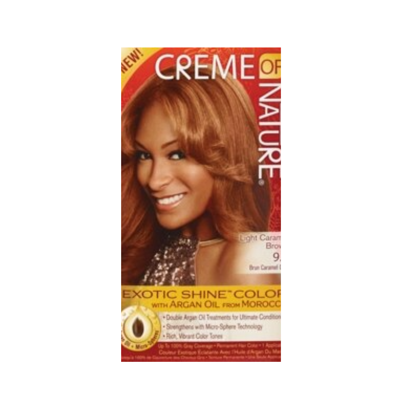 Creme of Nature Exotic Shine™ Hair Color – Light Caramel Brown 9.2 - Elevate Styles