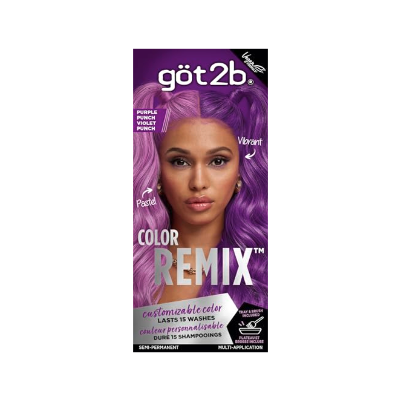 Schwarzkopf got2b Color Remix Semi-Permanent Hair Dye – Purple Punch -  094 - Elevate Styles
