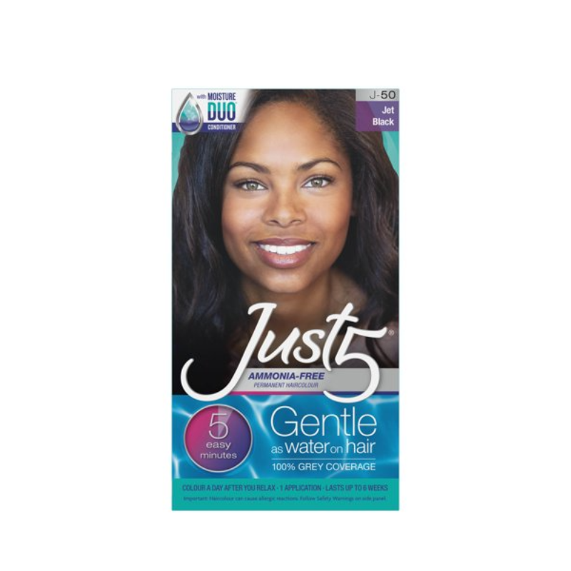 Just5 Permanent Hair Colour – Jet Black - J-50 - Elevate Styles