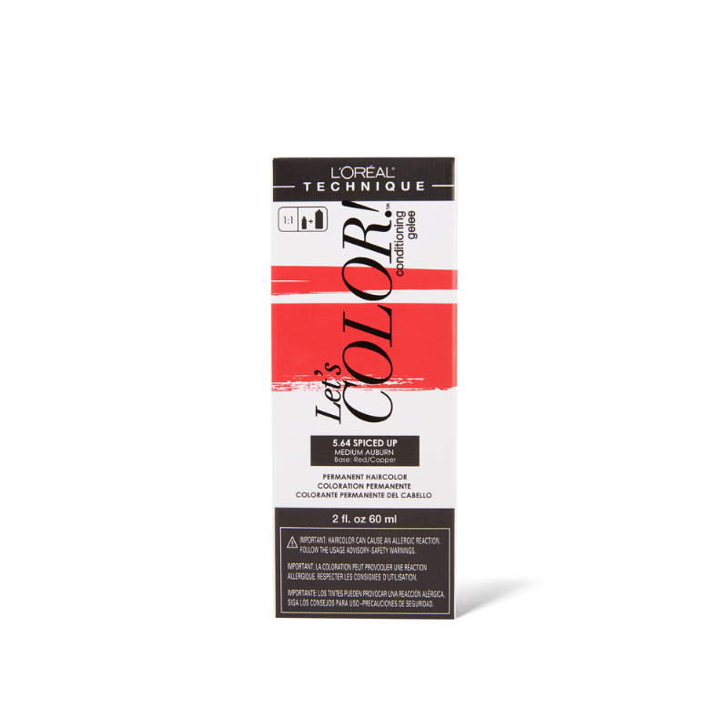L'Oréal Technique Let's Color! 5.64 Spiced Up – Medium Auburn – 2 oz - Elevate Styles