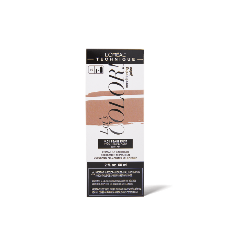 L'Oréal Technique Let's Color! 9.01 Pearl Dust – Cool Light Blonde – 2 oz - Elevate Styles