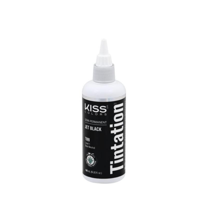 KISS Colors Semi-Permanent Tintation Jet Black – 5 oz - Elevate Styles
