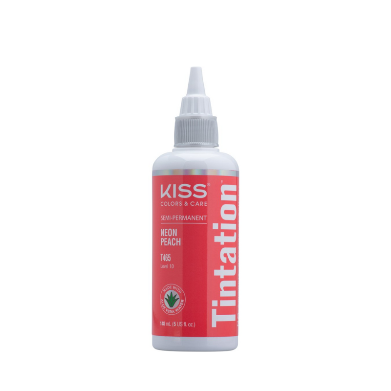 KISS Colors Semi-Permanent Tintation Neon Peach – 5 oz - Elevate Styles