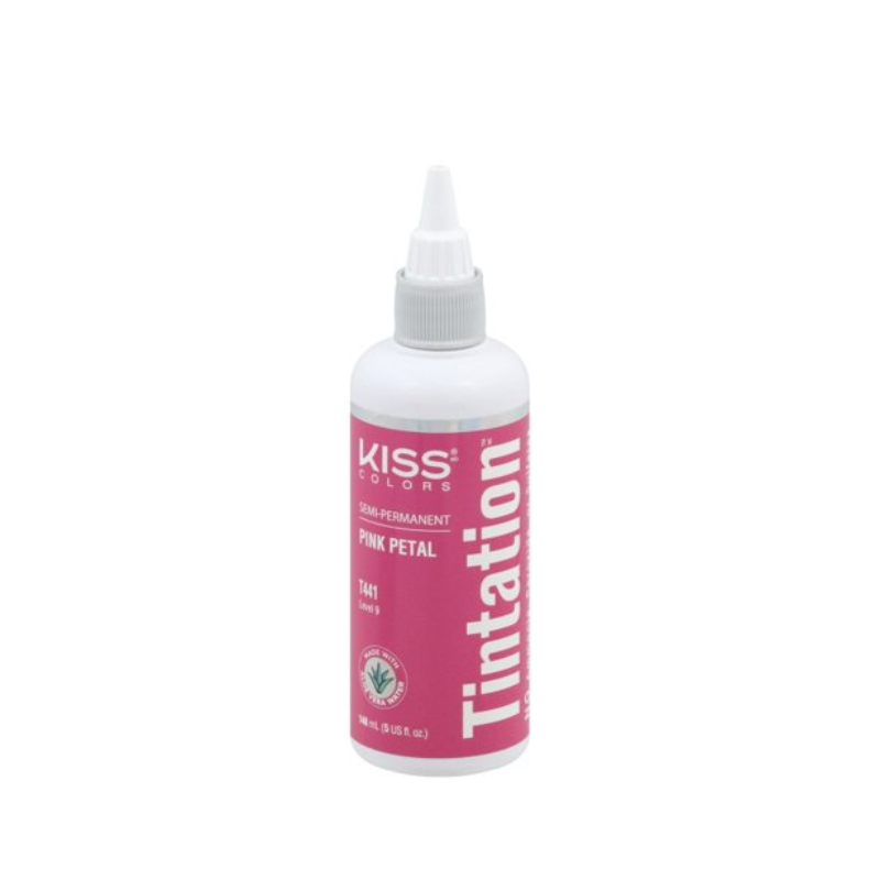 Kiss Colors Tintation Semi-Permanent Hair Color – Pink Petal T441 – 5 oz - Elevate Styles