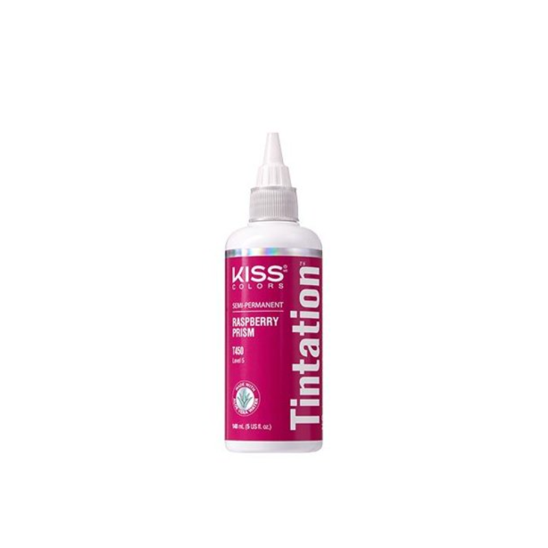 Kiss Colors Tintation Semi-Permanent Hair Color – Raspberry Prism T450 – 5 oz - Elevate Styles