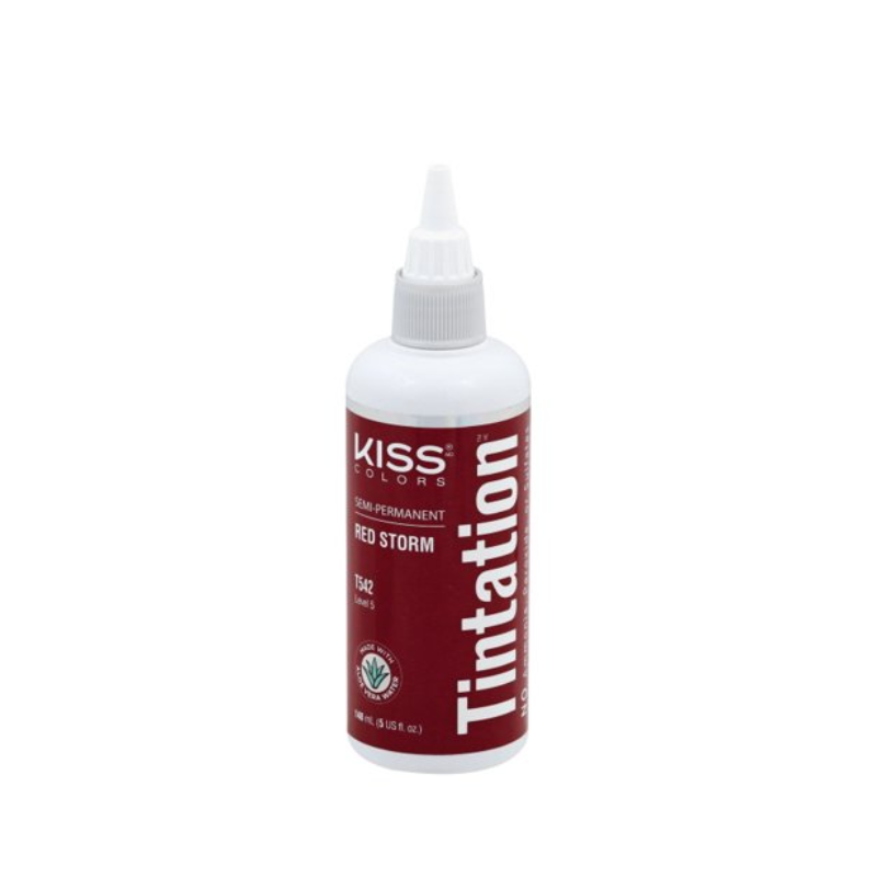 Kiss Colors Tintation Semi-Permanent Hair Color – Red Storm T342 – 5 oz - Elevate Styles
