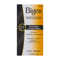 Thumbnail for Bigen Permanent Powder Hair Color – Dark Brown 57 – 0.21 oz - Elevate Styles