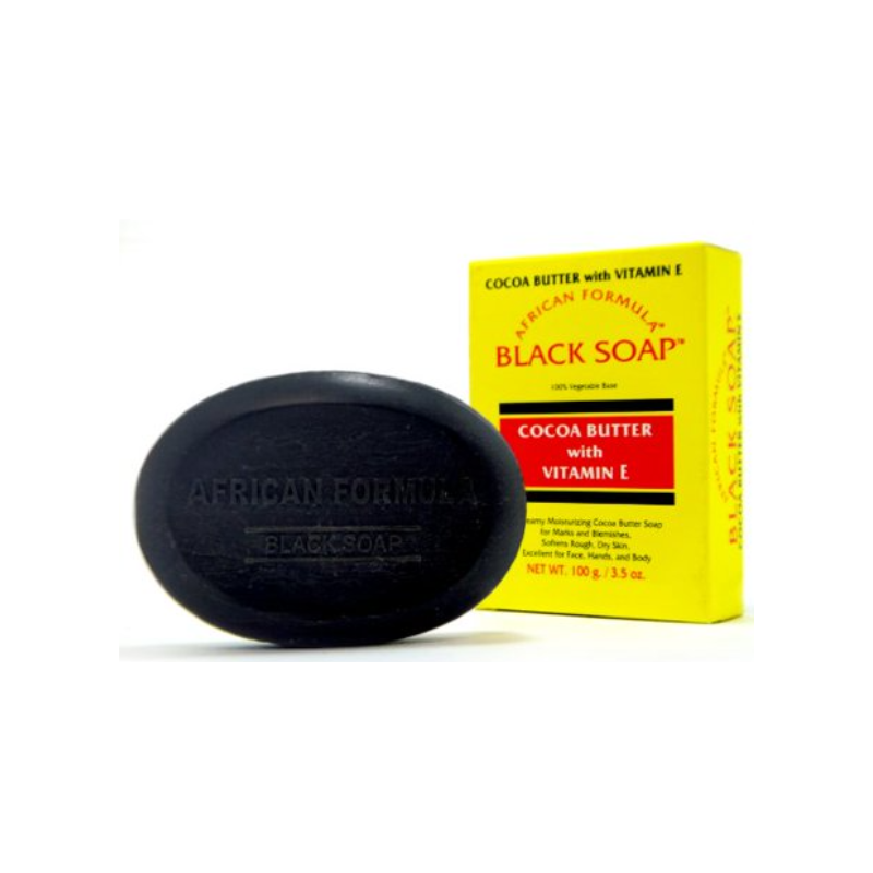 African Formula Black Soap - Coco Butter & Vit E - 3.5oz - Elevate Styles