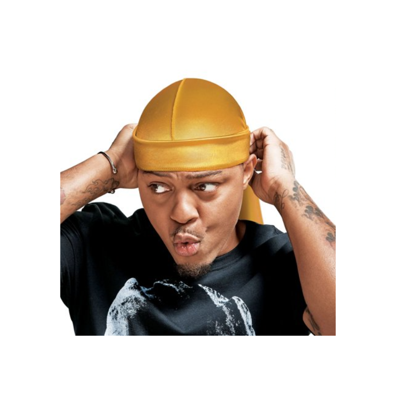 Red by Kiss Power Wave Extreme Shine Silky Durag – Gold HD128 - Elevate Styles