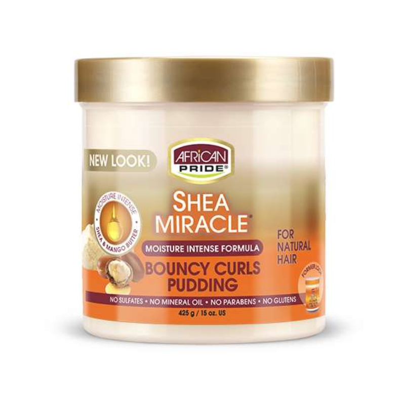 African Pride Shea Miracle Bouncy Curls Pudding – 15 oz - Elevate Styles
