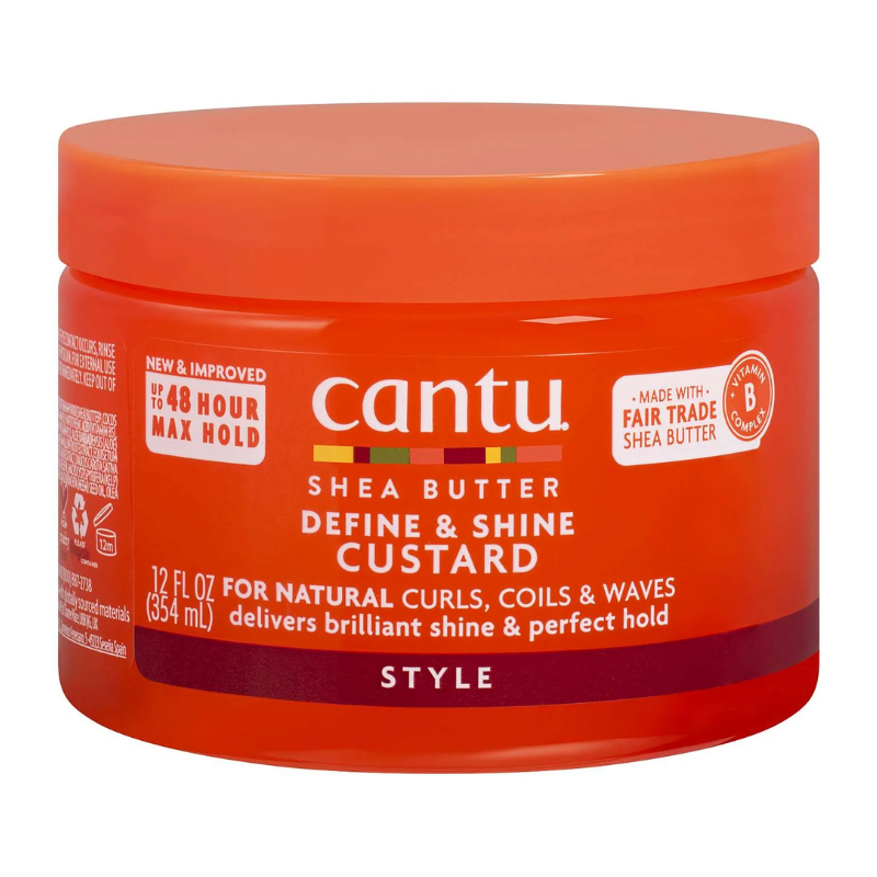 Cantu Shea Butter Define & Shine Custard – 12 oz - Elevate Styles