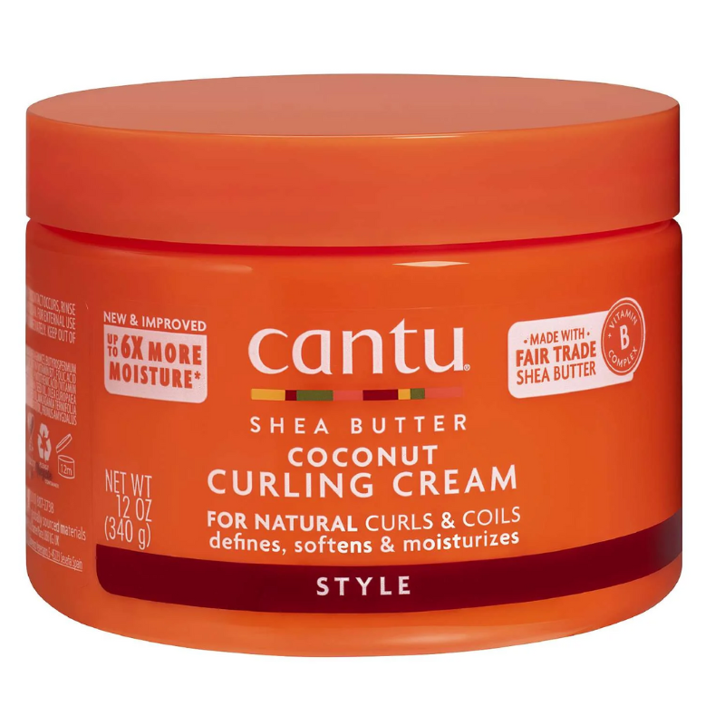 Cantu Shea Butter Coconut Curling Cream – 12 oz - Elevate Styles