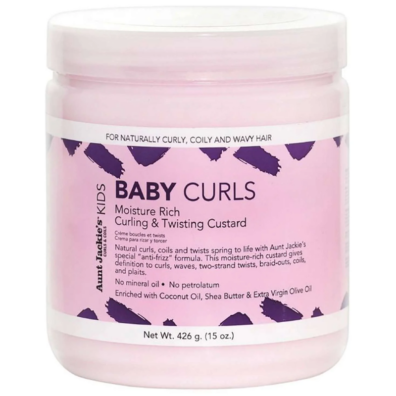 Aunt Jackie's Kids Baby Curls Moisture Rich Curling & Twisting Custard – 15 oz - Elevate Styles