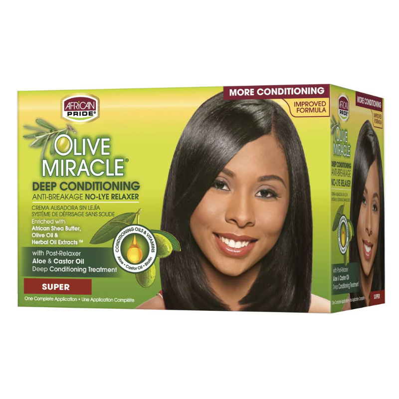 African Pride Olive Miracle Deep Conditioning Relaxer - Elevate Styles