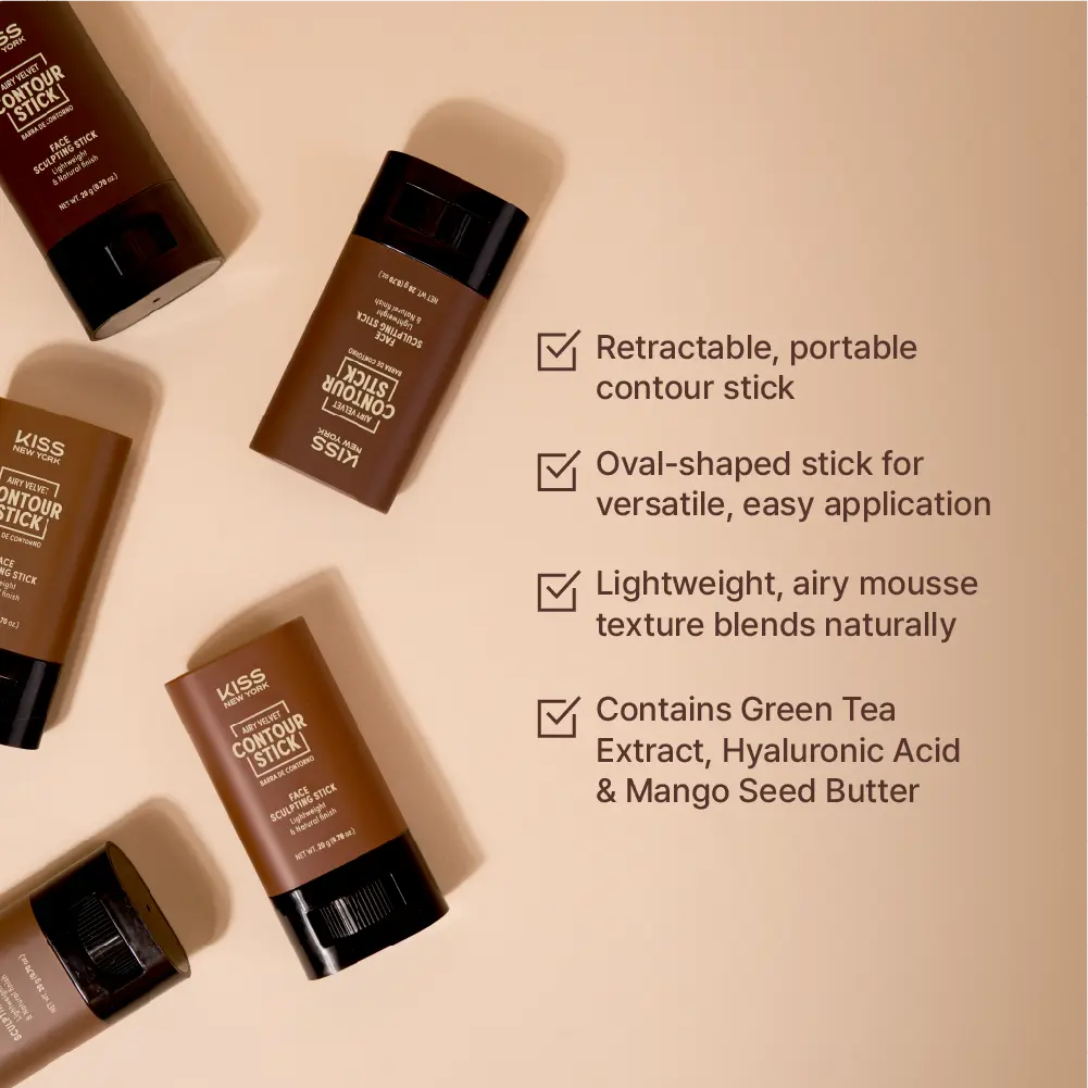 Kiss New York Airy Velvet Contour Stick - Elevate Styles