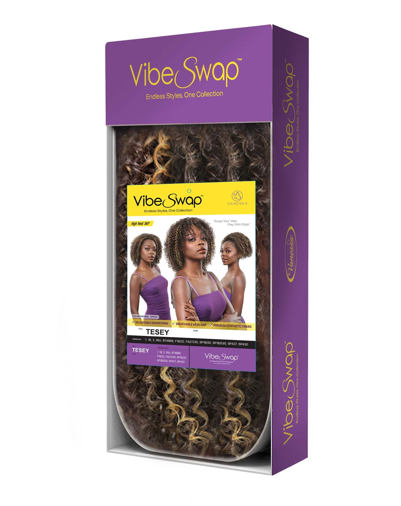 Vanessa Vibe Swap Half Wig Tesey