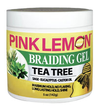 Thumbnail for Pink Lemon Braiding Gel Tea Tree – Maximum Hold 5 Oz - Elevate Styles