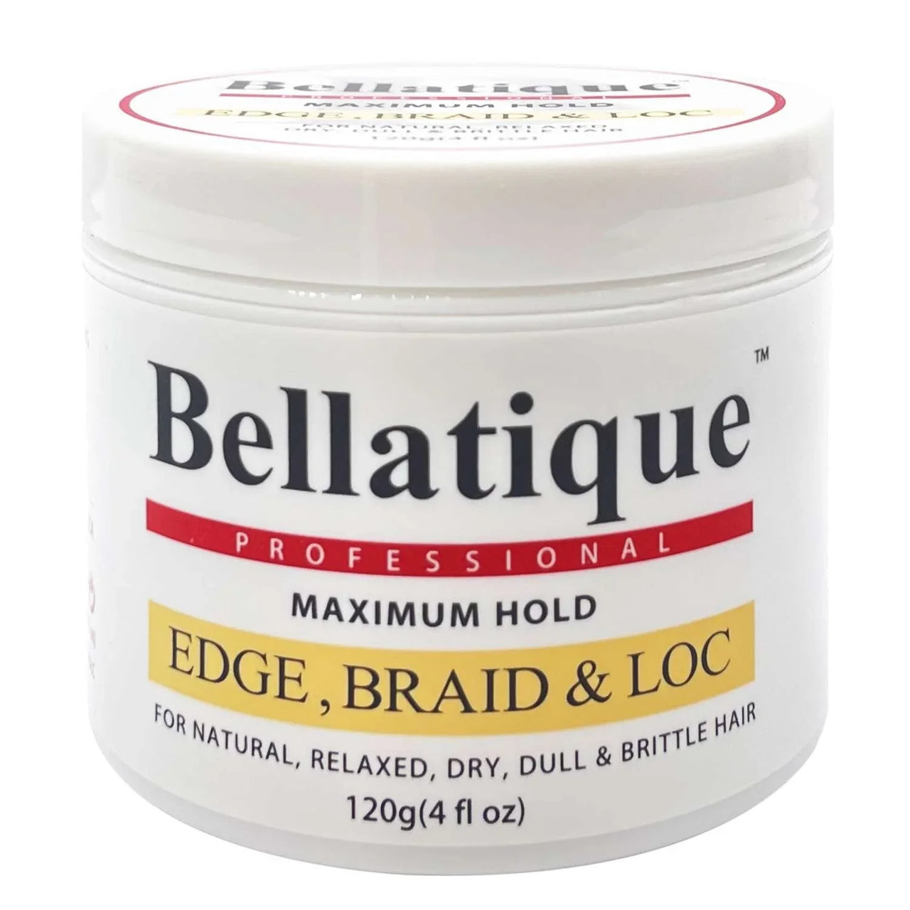 Bellatique Professional Maximum Hold Edge, Braid & Loc Gel – 4 oz