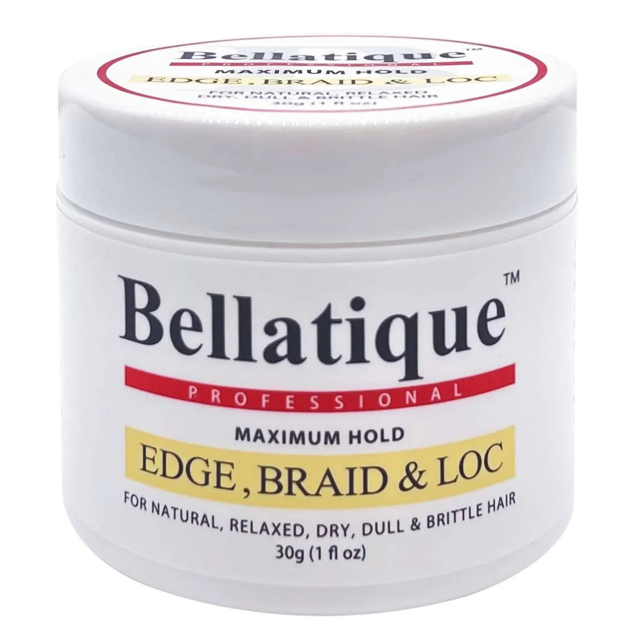 Bellatique Professional Maximum Hold Edge, Braid & Loc Gel – 1 oz