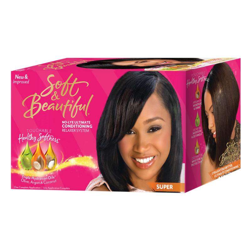 Soft & Beautiful No-Lye Ultimate Conditioning Relaxer System – Super - Elevate Styles