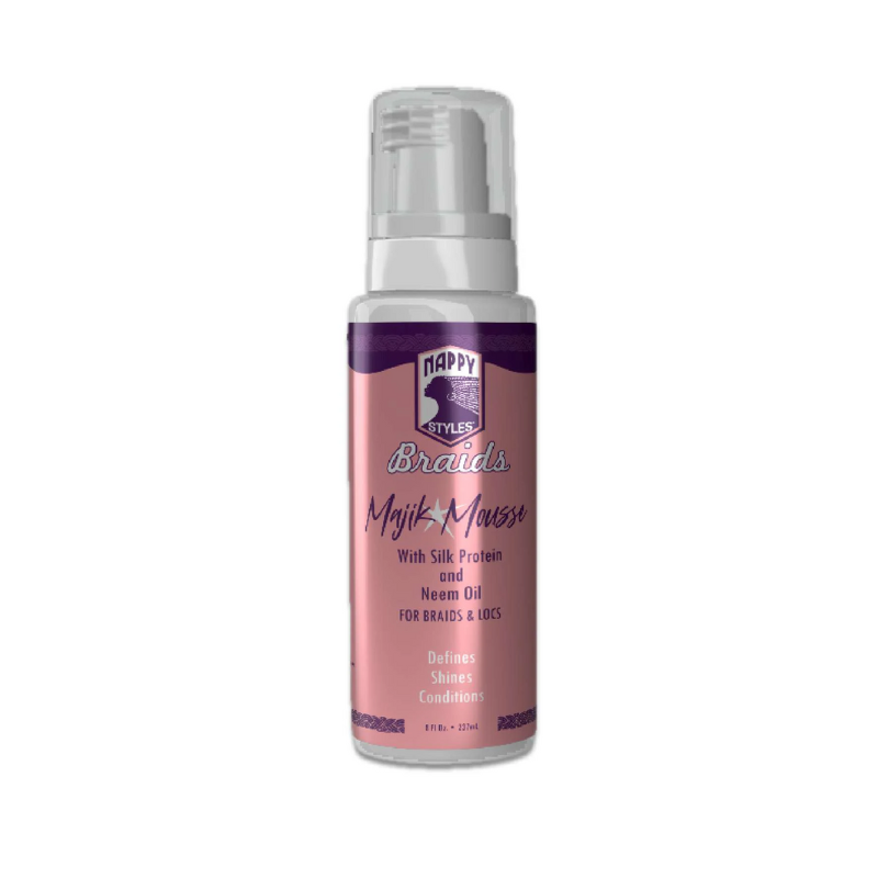 Nappy Styles Braids Majik Mousse – 8 oz - Elevate Styles