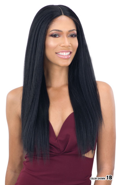 Shake N Go Organique Lace Front Wig Light Yaky Straight 24" - Elevate Styles
