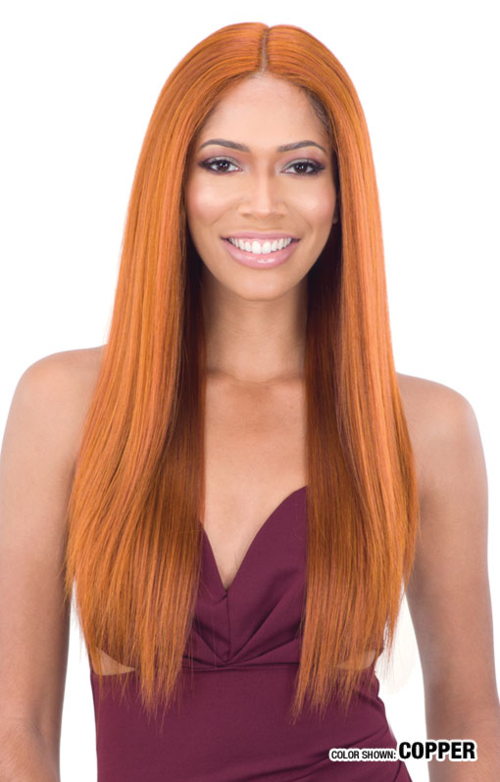 Shake N Go Organique Lace Front Wig Light Yaky Straight 24" - Elevate Styles