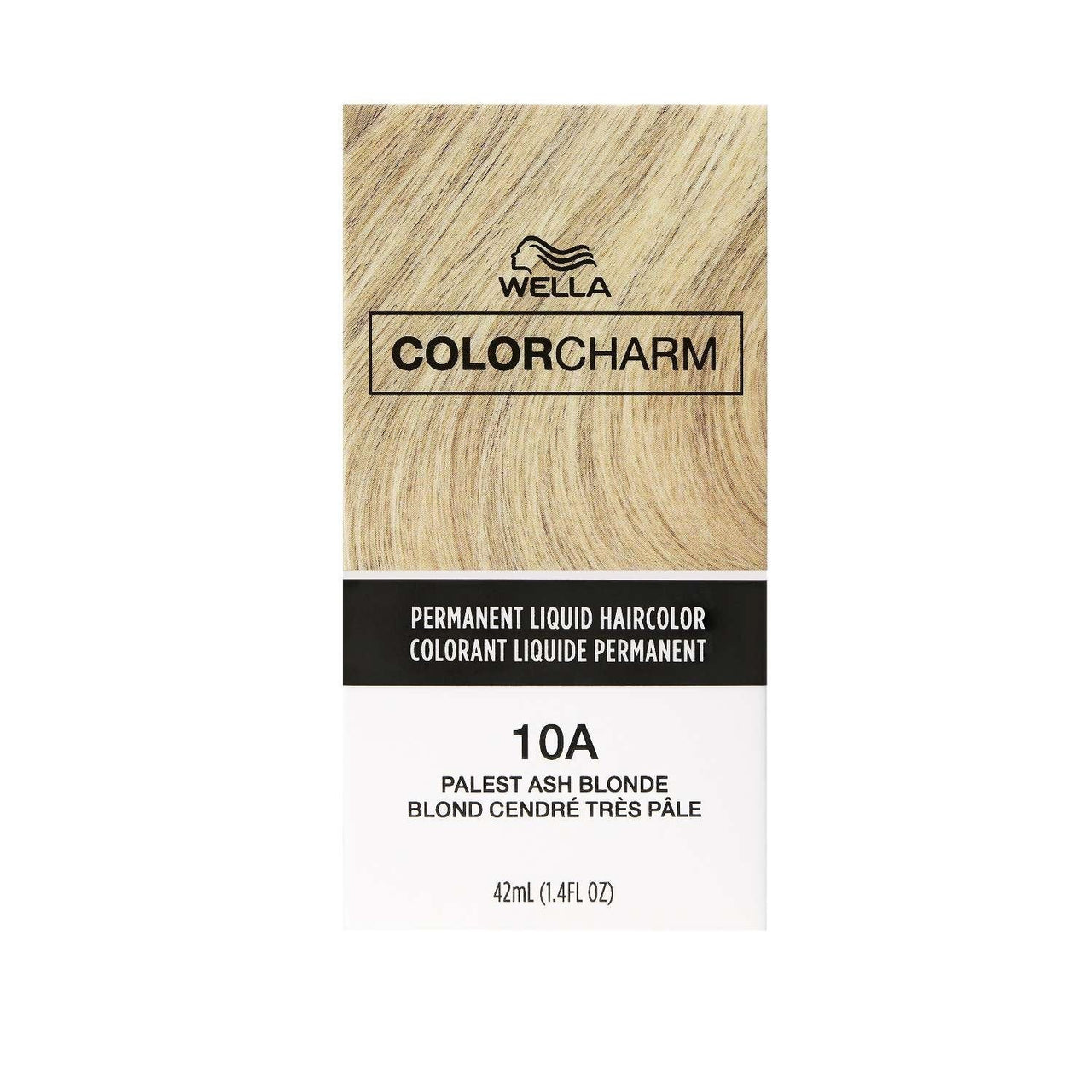 Wella Color Charm Permanent Liquid Hair Color 10A Palest Ash Blonde – 1.4 fl oz - Elevate Styles