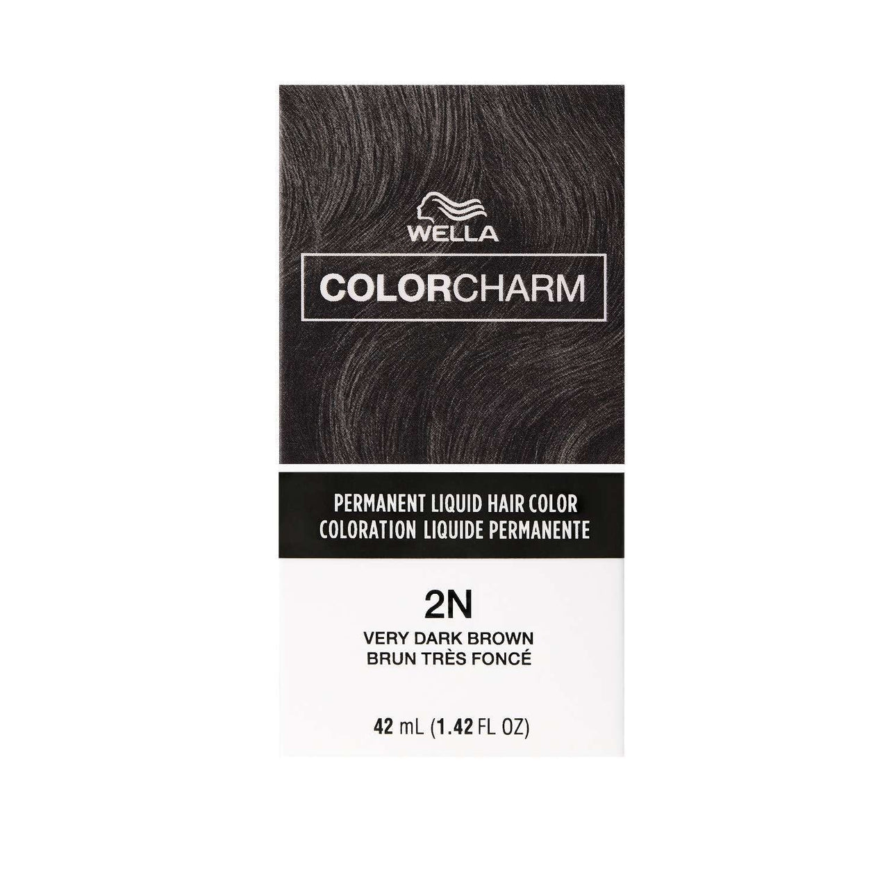Wella Color Charm Permanent Liquid Hair Color 2N Very Dark Brown – 1.42 fl oz - Elevate Styles