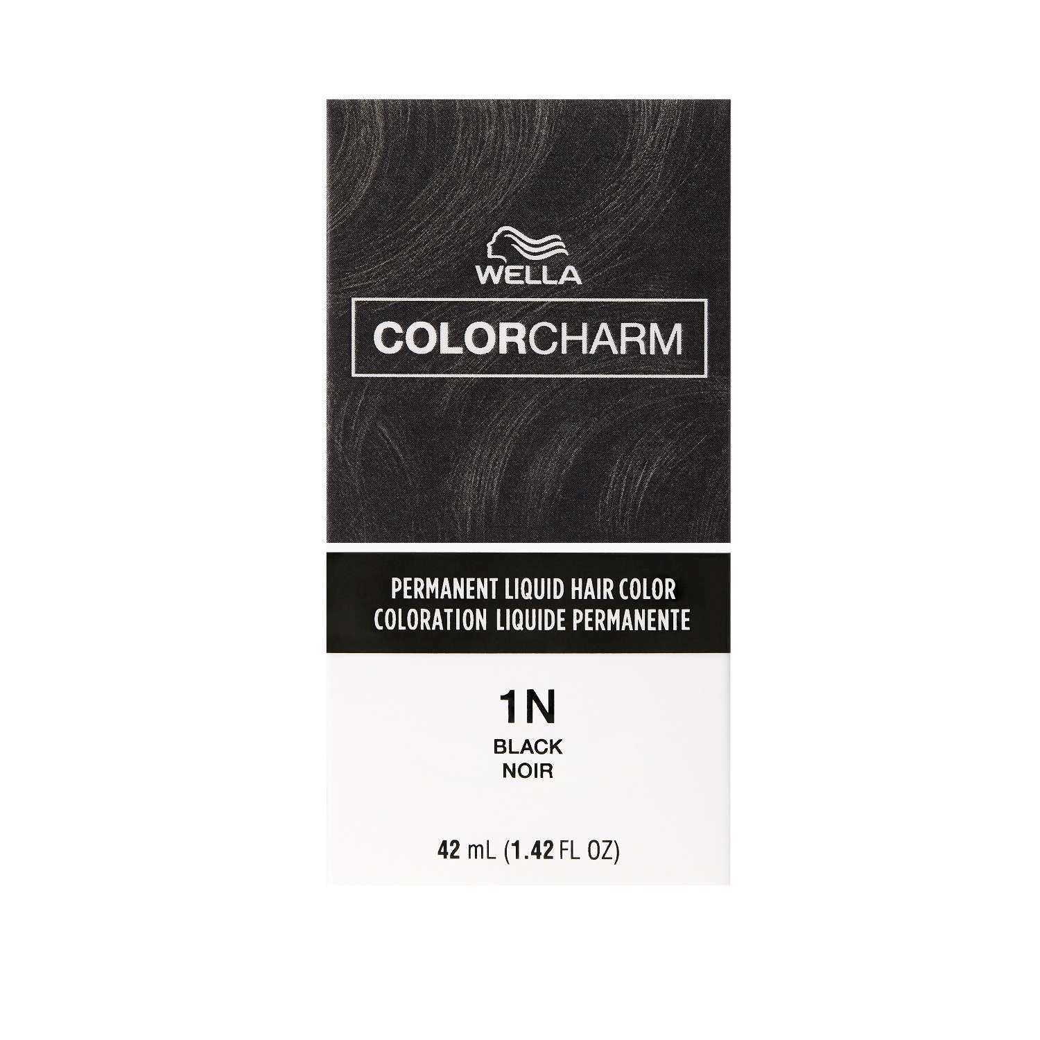 Wella Color Charm Permanent Liquid Hair Color 1N Black – 1.42 fl oz ...