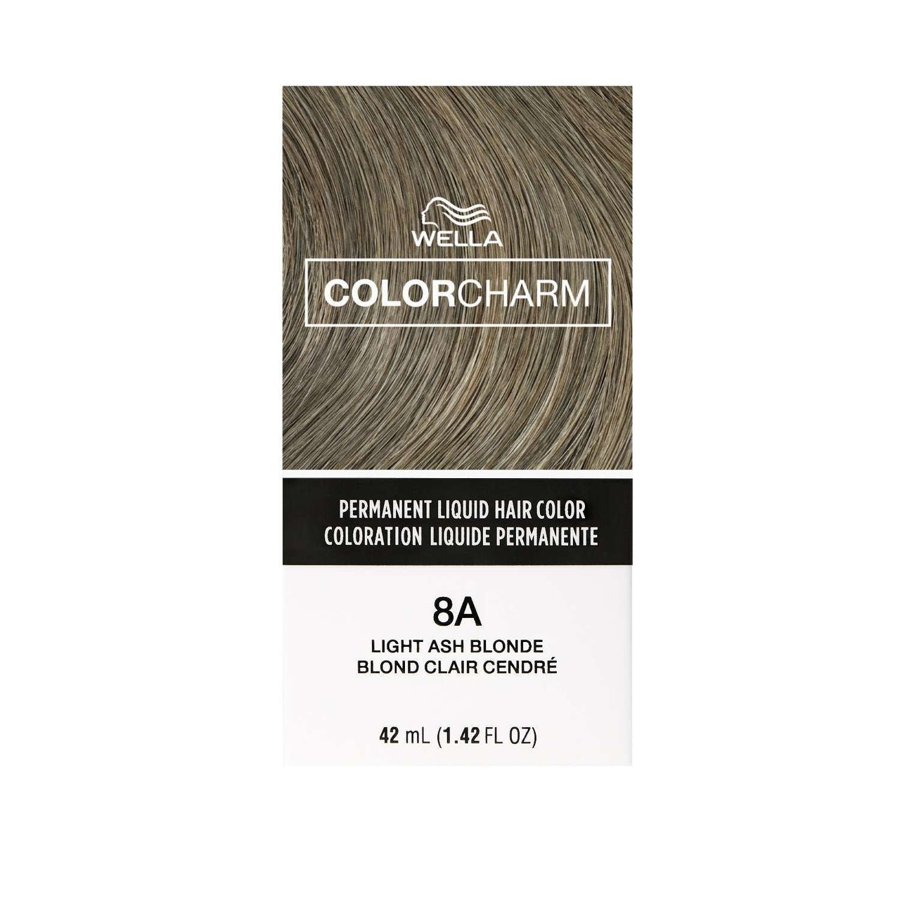 Wella Color Charm Permanent Liquid Hair Color 8A Light Ash Blonde – 1.42 fl oz - Elevate Styles