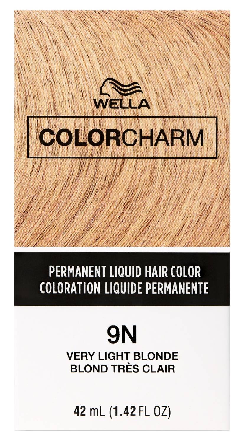 Wella Color Charm Permanent Liquid Hair Color 9N Very Light Blonde 1.42 oz