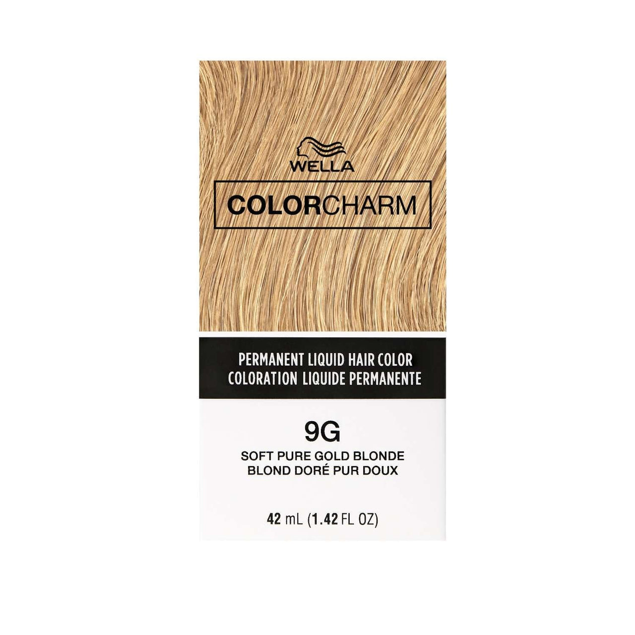 Wella Color Charm Permanent Liquid Hair Color 9G Soft Pure Gold Blonde – 1.42 fl oz - Elevate Styles