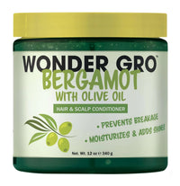 Thumbnail for Wonder Gro Bergamot with Olive Oil Hair & Scalp Conditioner 12 oz - Elevate Styles