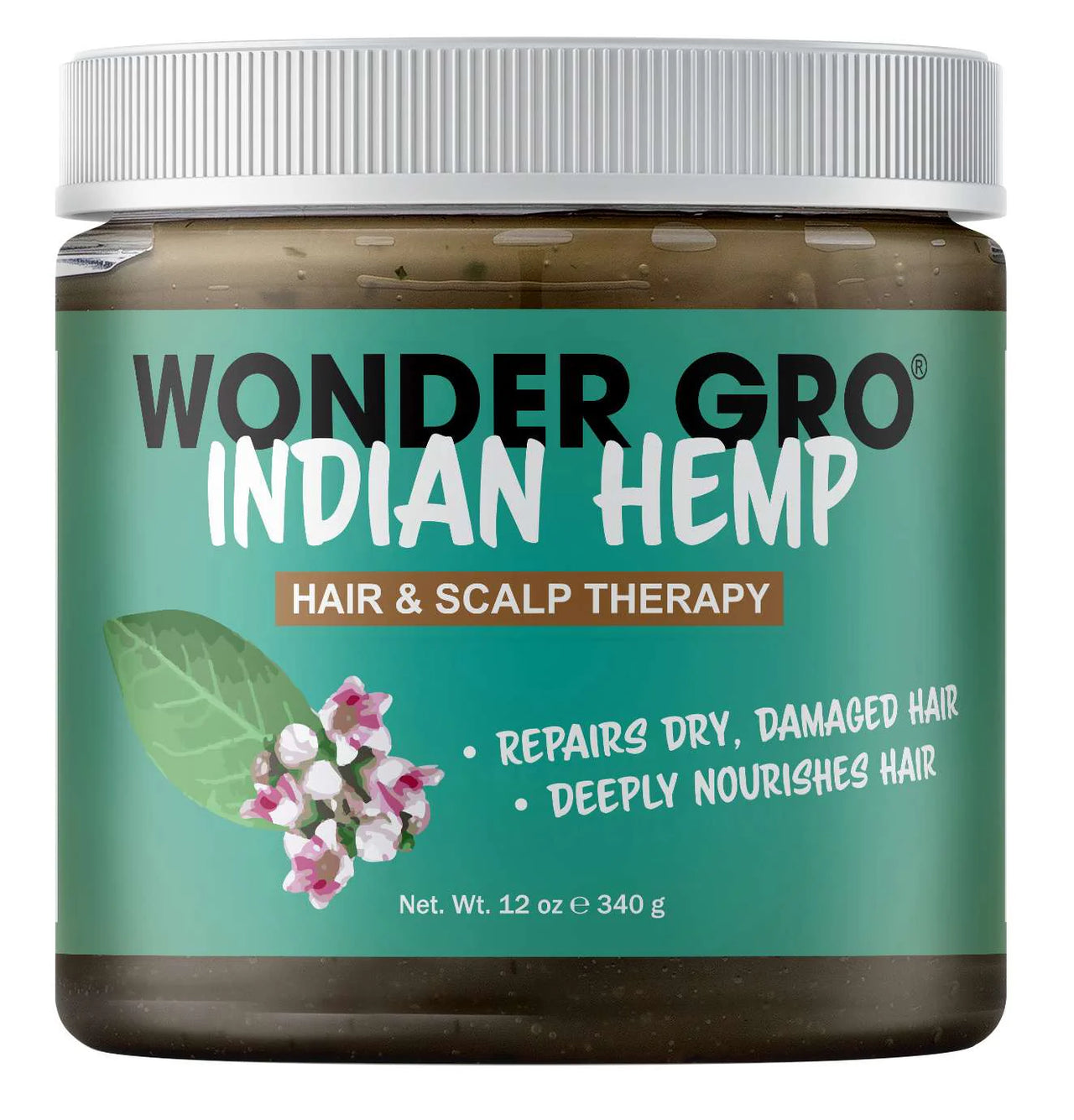 Wonder Gro Indian Hemp Hair & Scalp Therapy – 12 oz - Elevate Styles