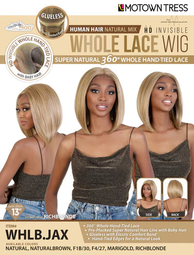 Motown Tress Glueless 360 Whole Lace HD Hand-Tied Lace Wig WHLB.JAX - Elevate Styles