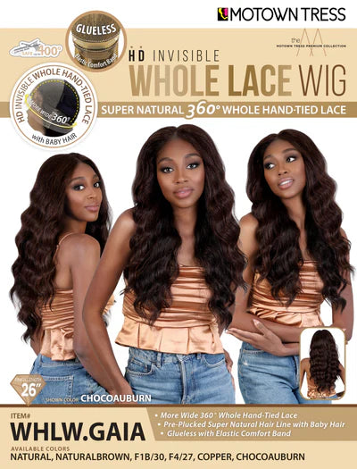 Motown Tress HD Invisible Whole Lace Wig WHLW.GAIA - Elevate Styles