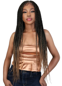 Thumbnail for Motown Tress Hand-Braided Lace Front Wig – WLB.TRIBOX Color NATURAL