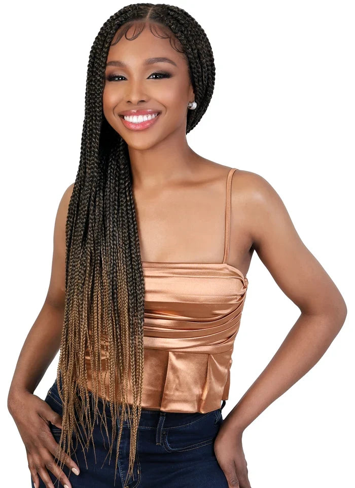 Motown Tress Hand-Braided Lace Front Wig – WLB.TRIBOX Color NATURAL