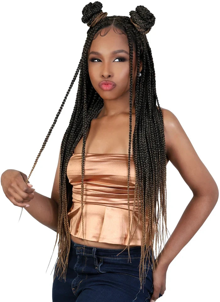 Motown Tress Hand-Braided Lace Front Wig – WLB.TRIBOX Color NATURAL