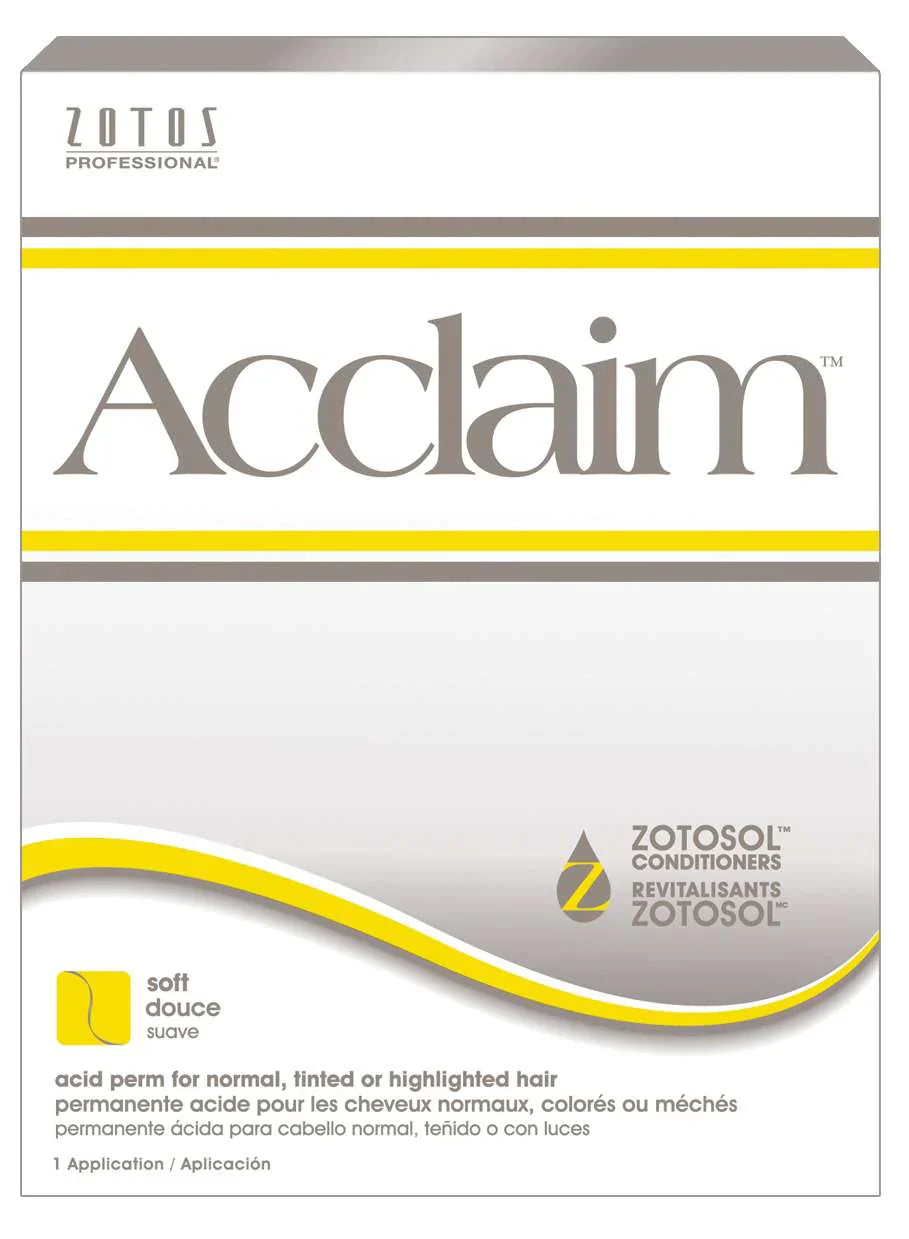 Zotos Acclaim Soft Acid Perm – For Normal Tinted or Highlighted Hair