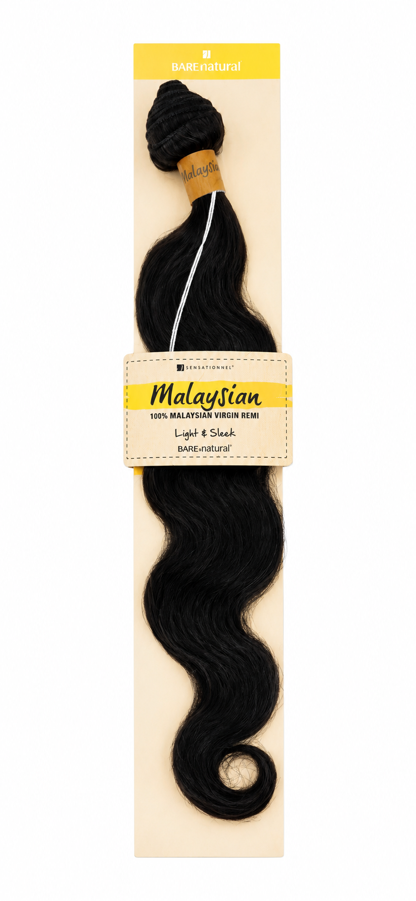 Sensationnel Bare & Natural Malaysian Body Wave Virgin Remi Hair 16"-20" Color Natural