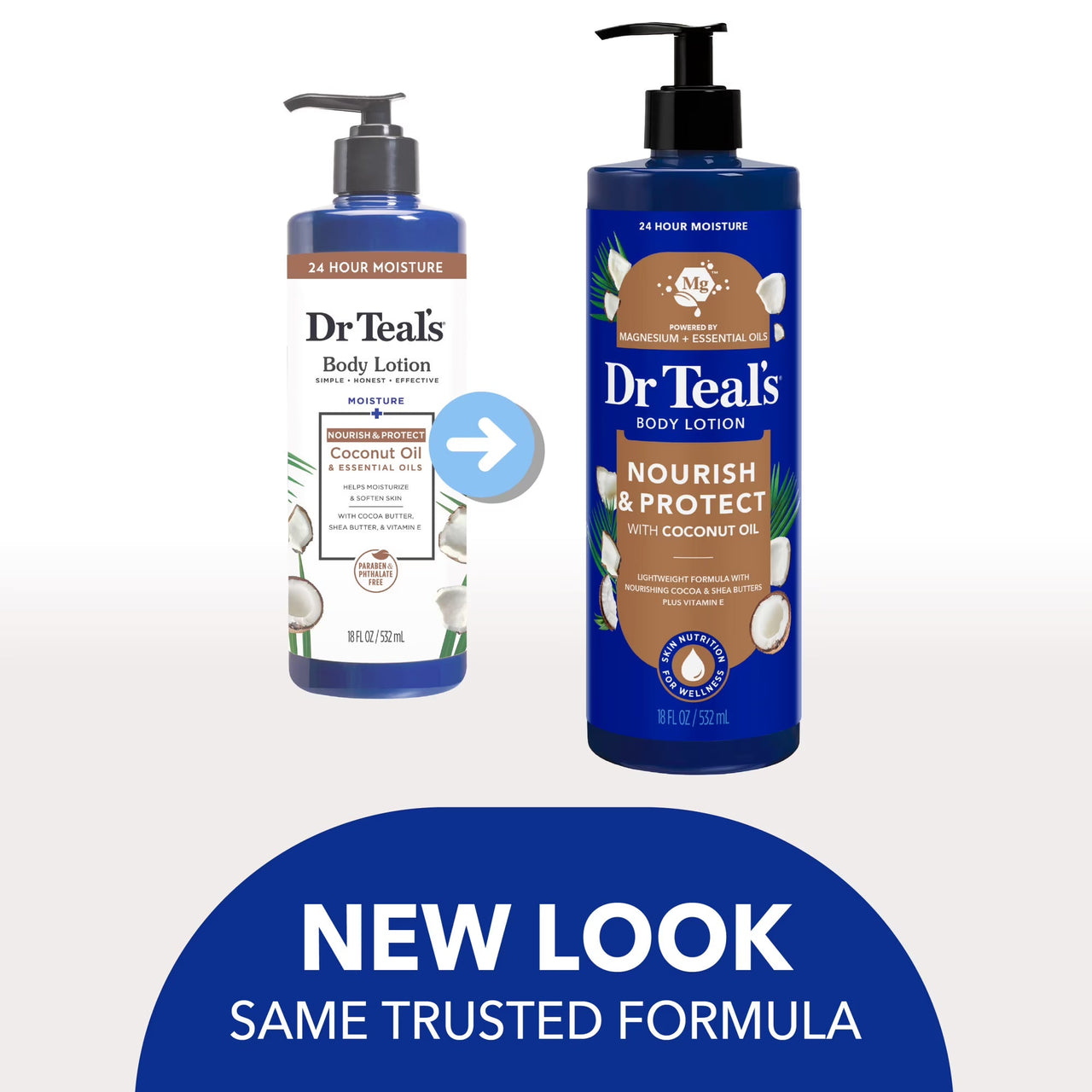 Dr Teal's Nourish & Protect Body Lotion with Coconut Oil (18 fl. oz. / 532 mL)