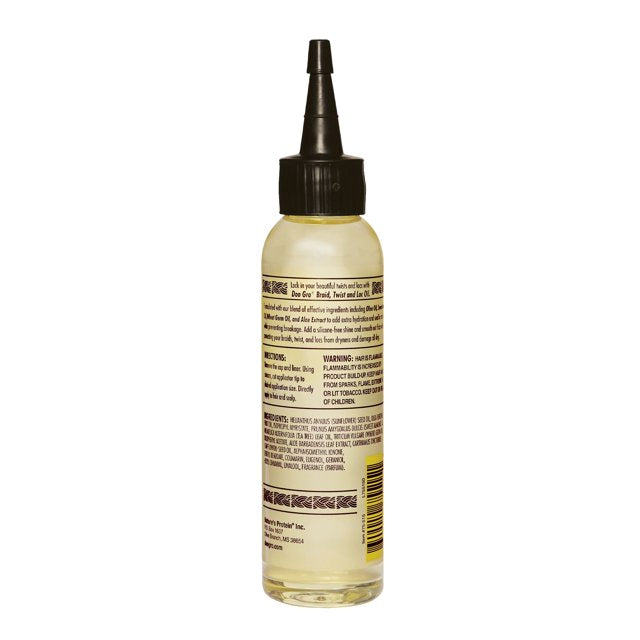 Doo Gro Braids • Twists • Locs Oil Silicone-Free 4.5 fl. oz. - Elevate Styles