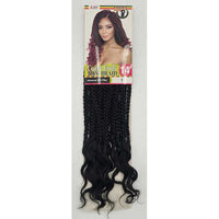 Thumbnail for Afri Naptural Mane Concept Pre-Stretched Curly Ends Box Braid 14" TWB102
