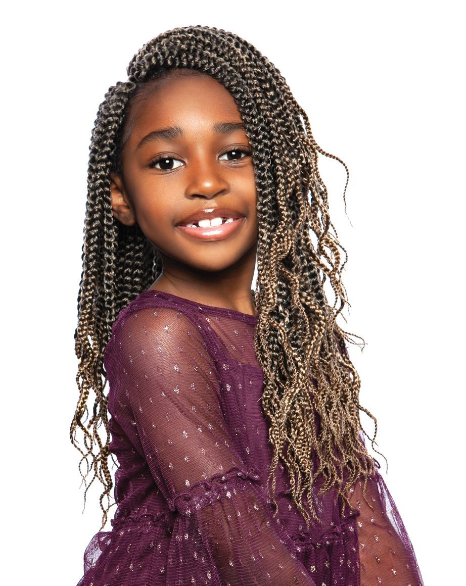 Afri Naptural Synthetic Kids Crochet Braid Kids Box Smarty 12" KBOX01
