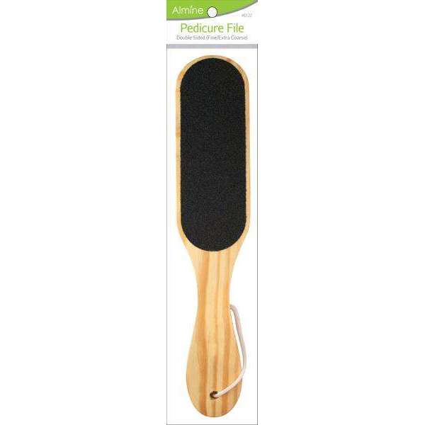 Almine Double-Sided Wooden Pedicure File 6122 - Elevate Styles