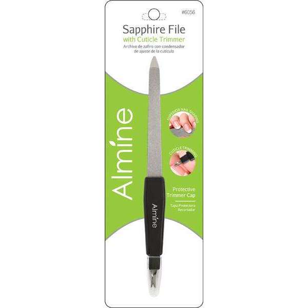 Almine Sapphire Nail File With Cuticle Trimmer 6056