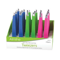 Thumbnail for Almine Tweezers With Silicone Grip 6027